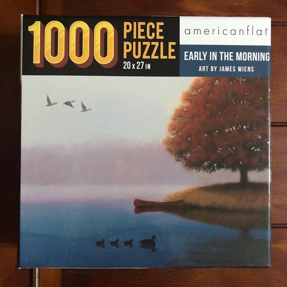 1000 Puzzle American Flat by James Wiens Early In The Morning - Picture 1 of 4
